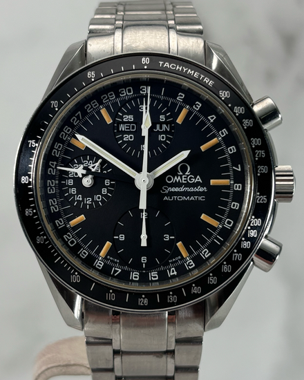 Omega Speedmaster Day-Date 39MM Black Dial Steel Bracelet (3520.50.00)