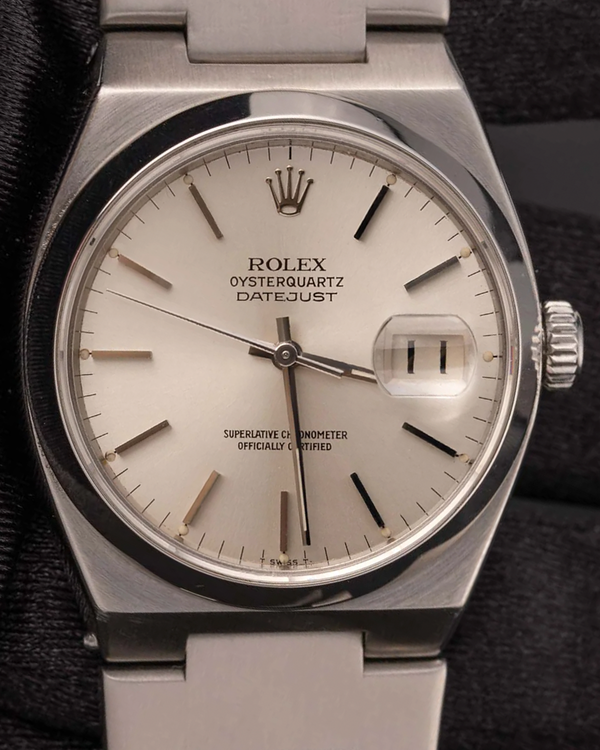 Rolex Datejust Oysterquartz 36MM Silver Dial Oysterquartz Bracelet (17000)