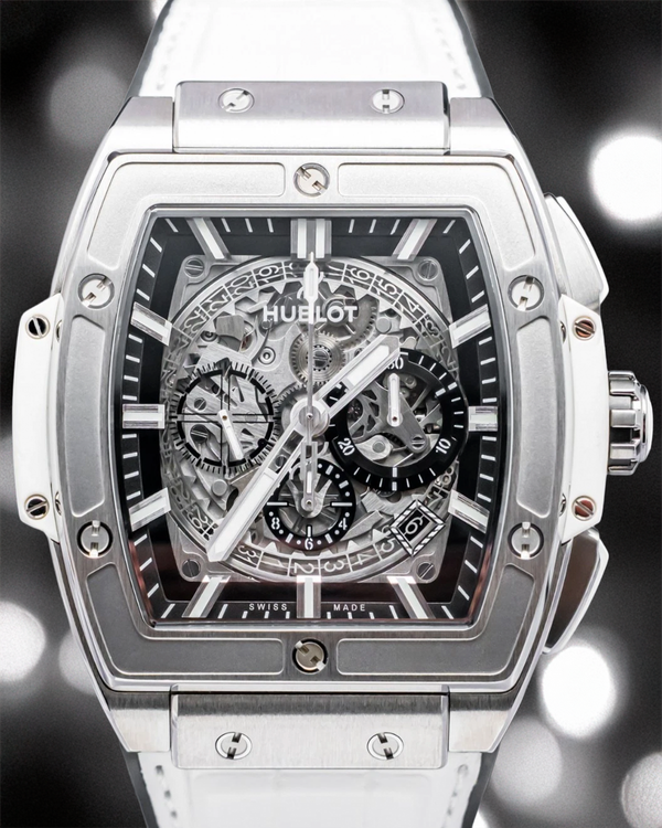 Hublot Spirit Of Big Bang 45MM Skeleton Dial Leather Strap (601.NE.0172.LR.JPN17)