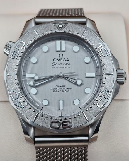 2025 Omega Seamaster Diver 300M 42MM Grey Dial Steel Bracelet (210.30.42.20.06.002)