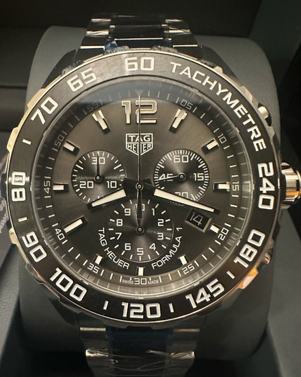Tag Heuer Formula 1 Chronograph 43MM Quartz Grey Dial Steel Bracelet (CAZ1011.BA0843)
