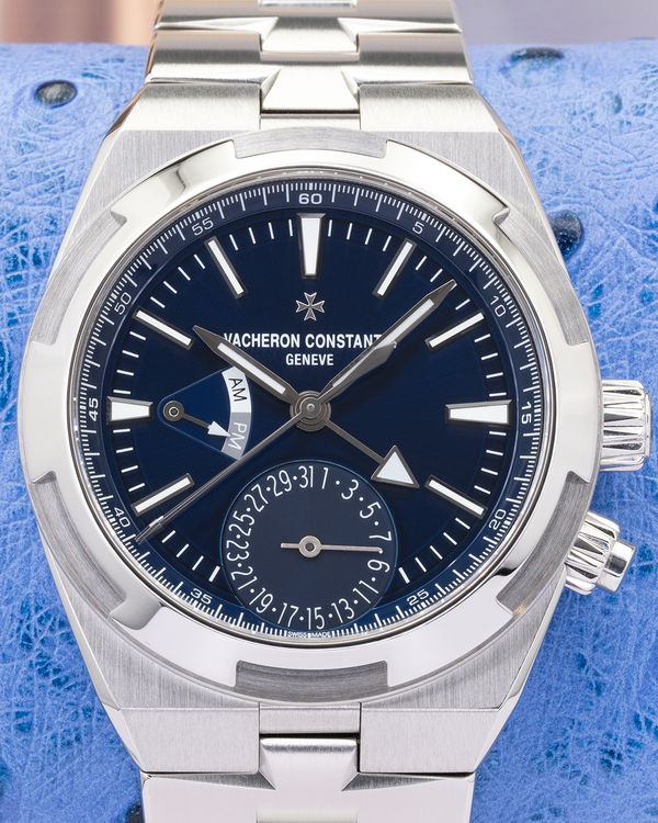 2021 Vacheron Constantin Overseas Dual Time 41MM Blue Dial Steel Bracelet (7900V/110A-B334)