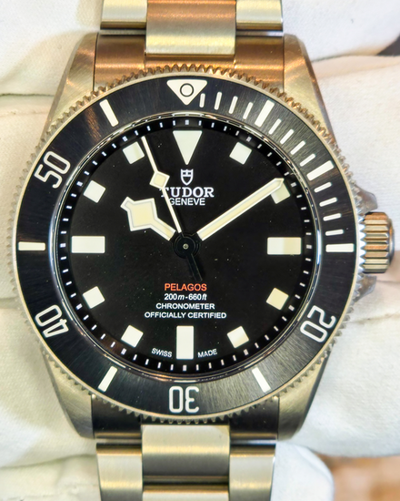 2024 Tudor Pelagos 39MM Black Dial Titanium Bracelet (25407N)