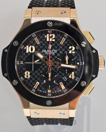 Hublot Big Bang 44MM Carbon Fiber Dial Rubber Strap (301.PB.131.RX)