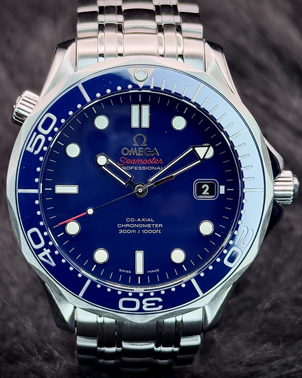 2019 Omega Seamaster Diver 300M 41MM Blue Dial Steel Bracelet (212.30.41.20.03.001)