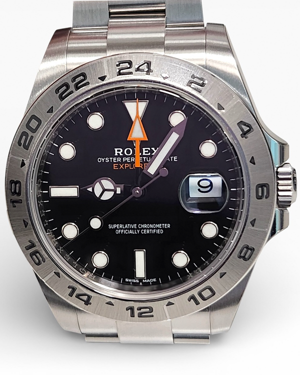 2018 Rolex Explorer II 42MM Black Dial Oyster Bracelet (216570)