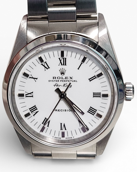 Rolex Air-King 34MM White Dial Oyster Bracelet (14000)