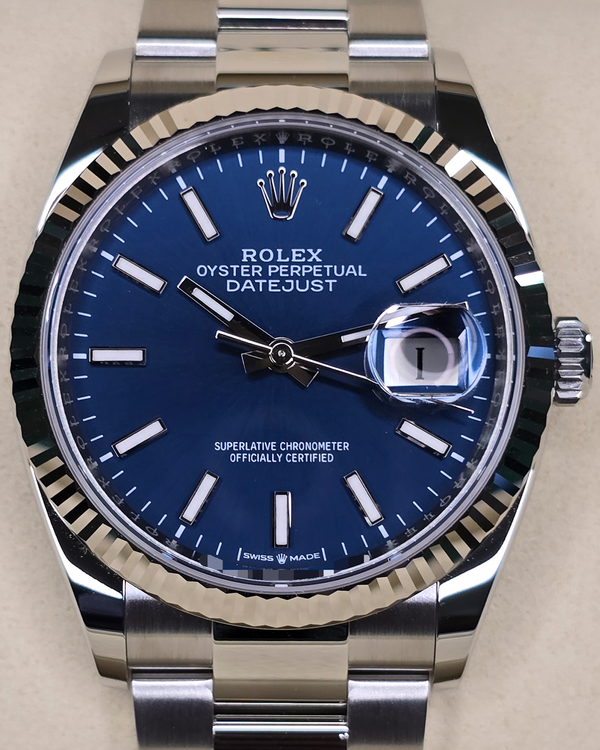 2025 Rolex Datejust 36MM Blue Dial Oyster Bracelet (126234)