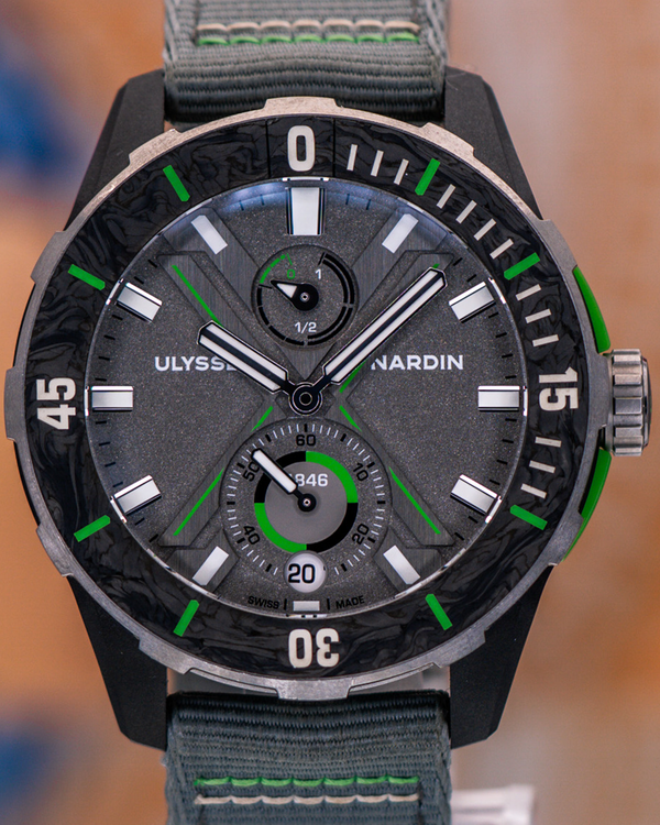 2022 Ulysse Nardin Diver "The Ocean Race" L. E. 44MM Grey Dial Textile Strap (1183-170LE-1A-TOR/0A)