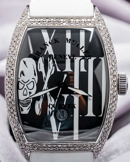 Franck Muller Casablanca "Gothique" 39MM Black Dial Rubber Strap (8880 SC DT GOTH)