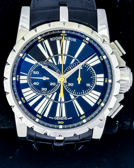 2011 Roger Dubuis Excalibur Chronograph L.E. 45MM Black Dial Leather Strap (RDDBEX0266)