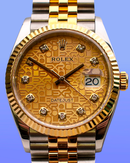 No Reserve - 2021 Rolex Datejust 36MM Champagne "Jubilee Motif" Dial Two-Tone Jubilee Bracelet (126233)