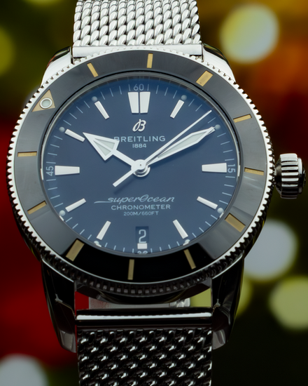 No Reserve - 2019 Breitling Superocean Heritage II 44MM Black Dial Steel Bracelet (AB2030121B1A1)