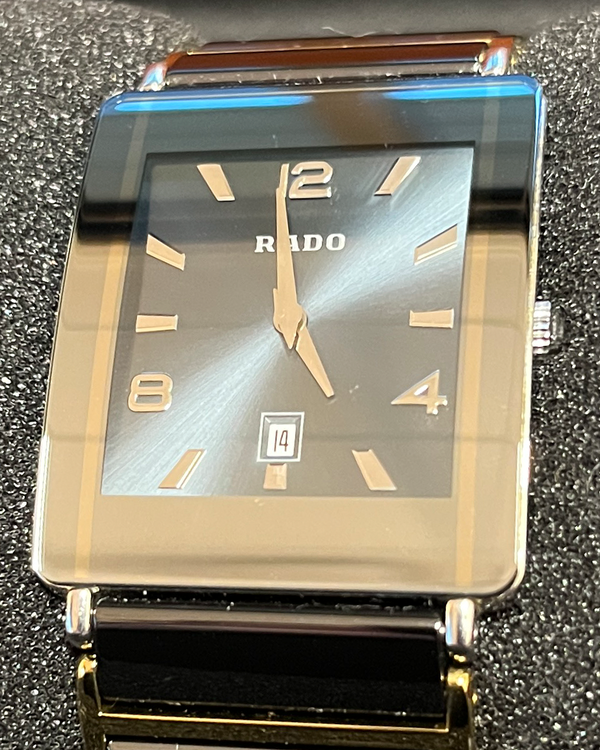 No Reserve - Rado Diastar 27MM Quartz Black Dial Ceramic/Steel Bracelet (160.0484.3)