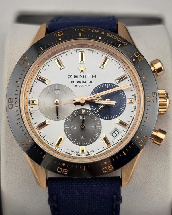 Zenith Chronomaster Sport 41MM White Dial Textile Strap (18.3100.3600/69.C920)
