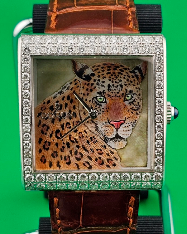 2006 Corum Buckingham Artisan Collection "Leopard" L.E. 37MM Quartz Multicolor Dial Leather Strap (138.182.69/0082)
