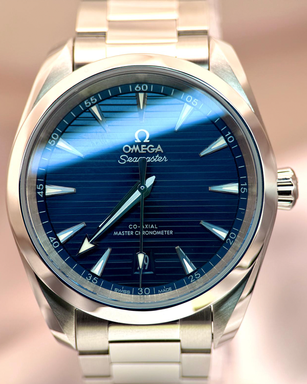 2022 Omega Seamaster Aqua Terra 38MM Blue Dial Steel Bracelet (220.10.38.20.03.001)