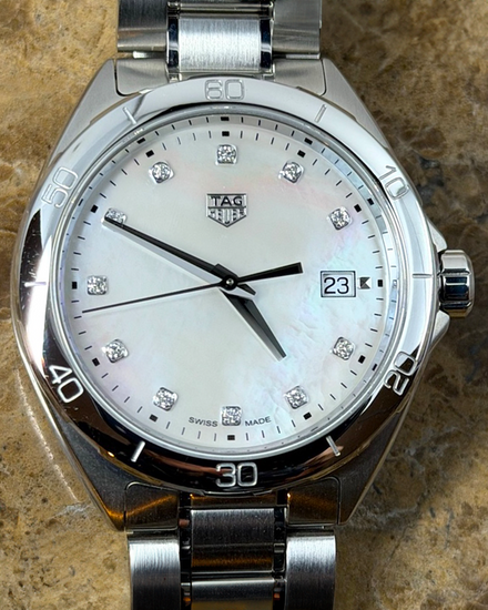 Tag Heuer Formula 1 35MM Quartz Mother Of Pearl Dial Steel Bracelet (WBJ1319.BA0666)