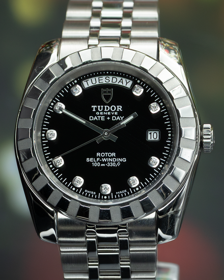 No Reserve - 2018 Tudor Classic Day-Date 41MM Black Dial Steel Bracelet (23010)