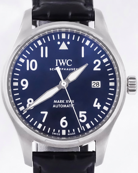 IWC Schaffhausen Pilot Mark XVIII "Le Petit Prince" 40MM Blue Dial Leather Strap (IW327004)