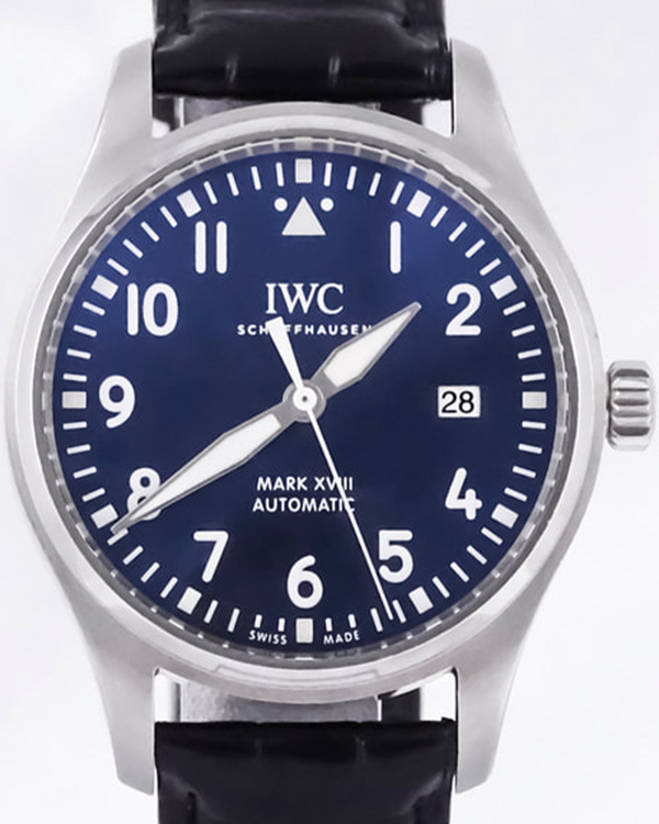 IWC Schaffhausen Pilot Mark XVIII "Le Petit Prince" 40MM Blue Dial Leather Strap (IW327004)