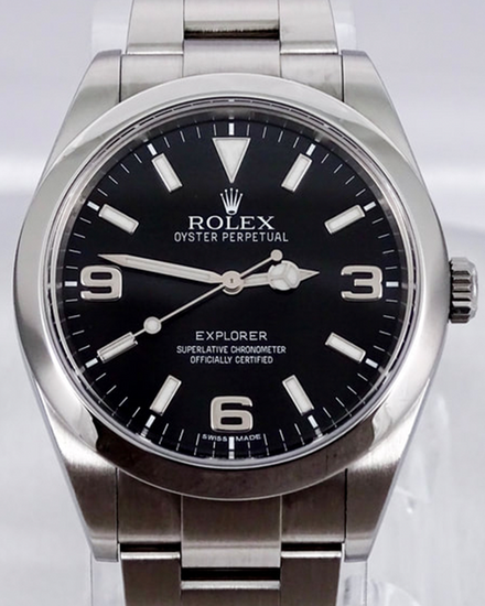 2010 Rolex Explorer 39MM Black Dial Oyster Bracelet (214270)