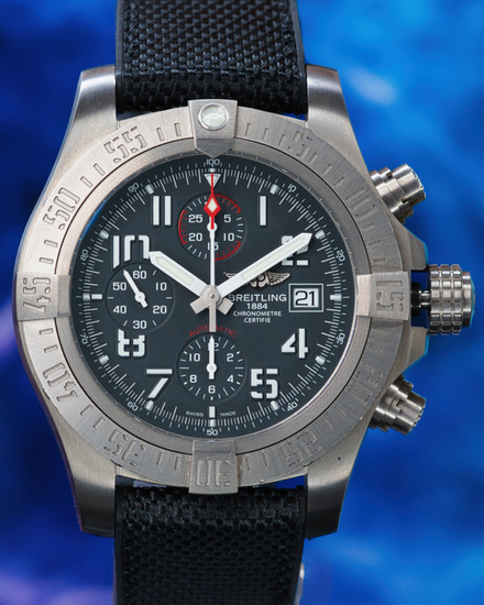 Breitling Avenger Bandit 45MM Grey Dial Textile Strap (E13383)