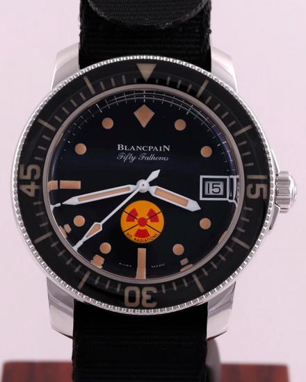 2021 Blancpain Fifty Fathoms "No Rad" L.E. 40MM Black Dial Textile Strap (5008D 1130 B64A)