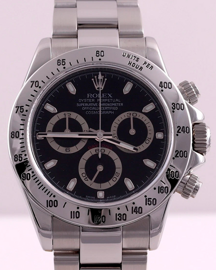 2006 Rolex Cosmograph Daytona 40MM Black Dial Oyster Bracelet (116520)