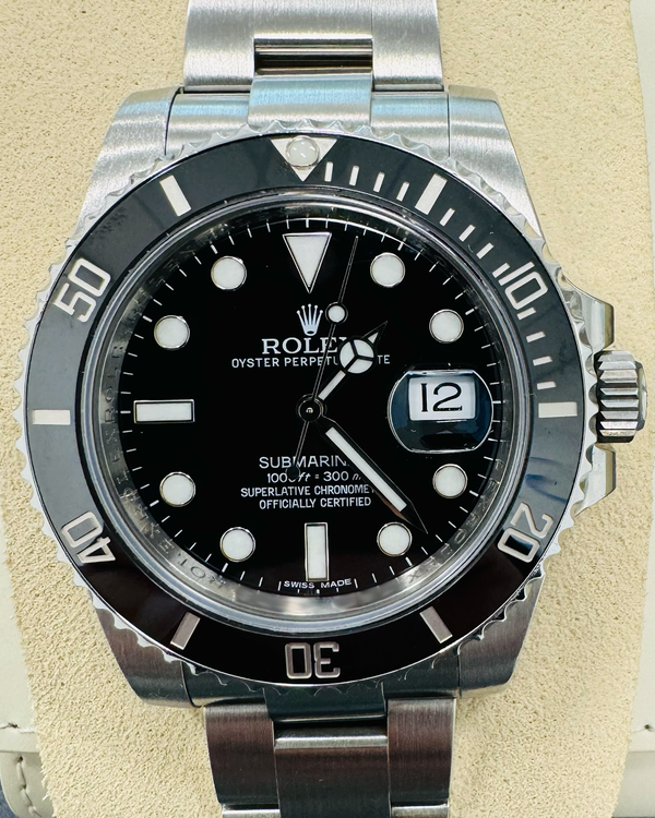 2015 Rolex Submariner Date 40MM Black Dial Oyster Bracelet (116610LN)