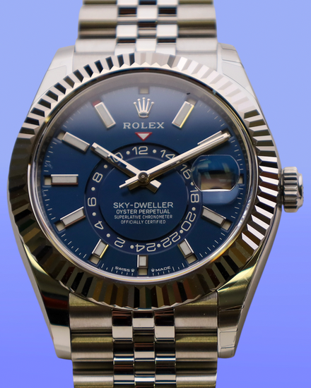2025 Rolex Sky-Dweller 42MM Blue Dial Jubilee Bracelet (336934)