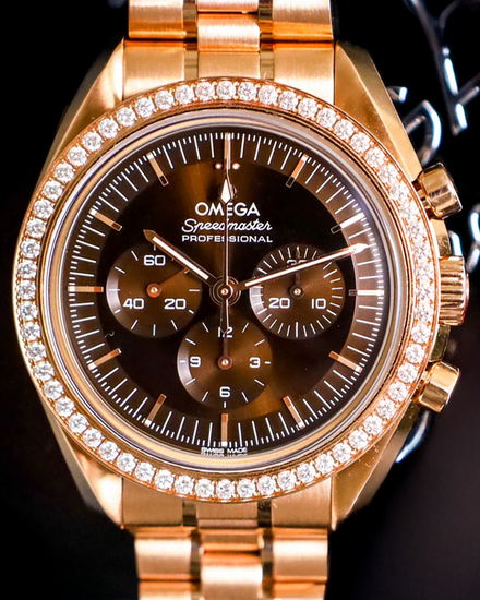 2024 Omega Speedmaster Professional Moonwatch 42MM Brown Dial Rose Gold Bracelet (310.55.42.50.13.001)