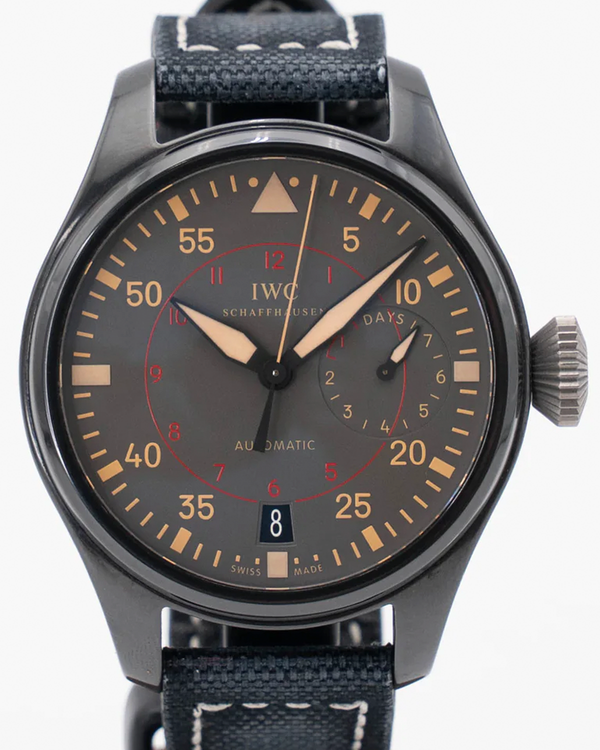 IWC Schaffhausen Pilot Top Gun Miramar 48.6MM Grey Dial Textile Strap (IW501902)