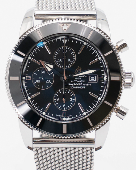 2017 Breitling Superocean Heritage II 46MM Black Dial Steel Bracelet (A1331212/BF78/152A)