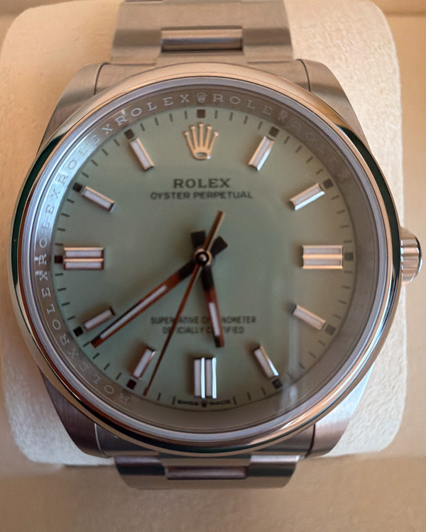 2026 Rolex Oyster Perpetual 36MM Pistachio Dial Oyster Bracelet (126000)