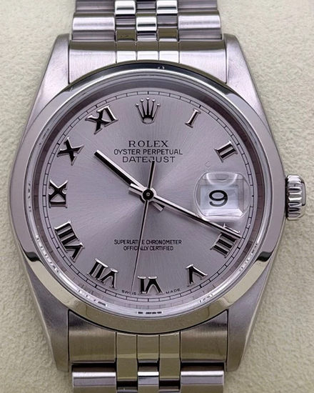2004 Rolex Datejust 36MM Silver Dial Jubilee Bracelet (16200)