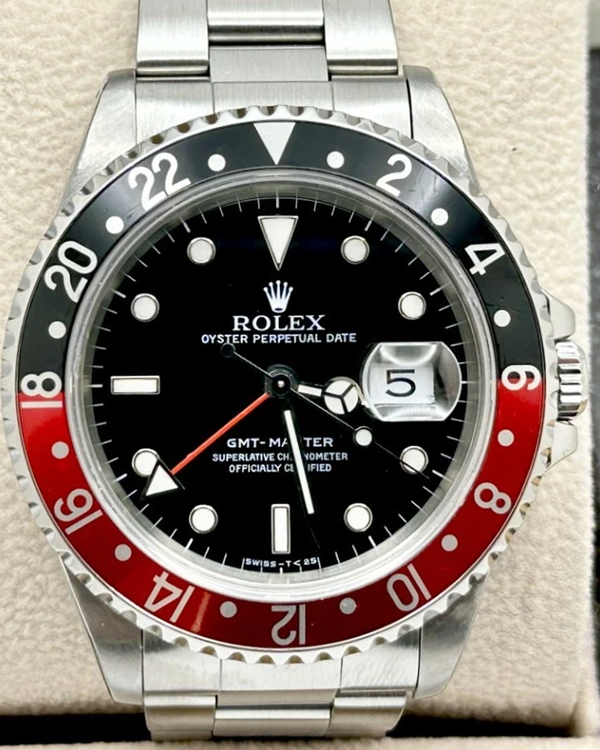 1997 (U Serial) Rolex GMT-Master "Coke" 40MM Black Dial Oyster Bracelet (16700)