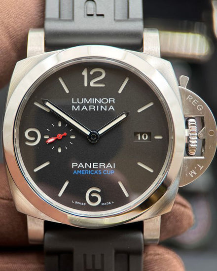 2017 Panerai Luminor "America's Cup" 44MM Black Dial Rubber Strap (PAM00727)