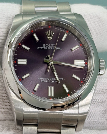 2020 Rolex Oyster Perpetual 36MM Aftermarket Grape Dial Oyster Bracelet (116000)
