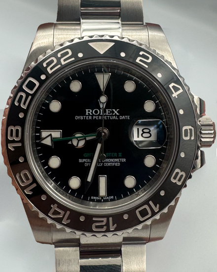2014 Rolex GMT-Master II 40MM Black Dial Oyster Bracelet (116710LN)