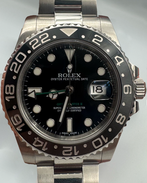2014 Rolex GMT-Master II 40MM Black Dial Oyster Bracelet (116710LN)