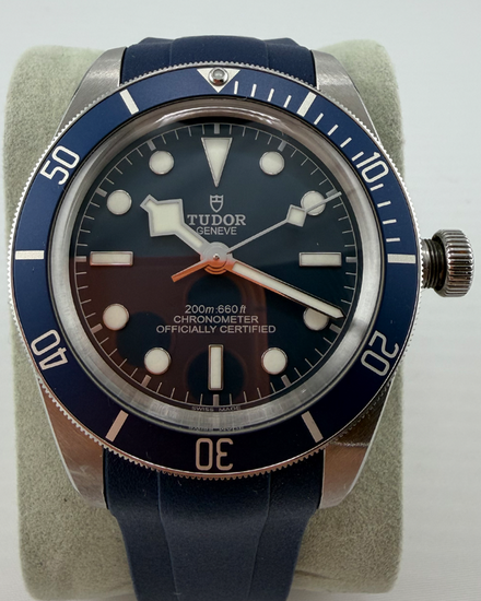 2022 Tudor Black Bay 58' 39MM Blue Dial Aftermarket Rubber Strap (79030B)