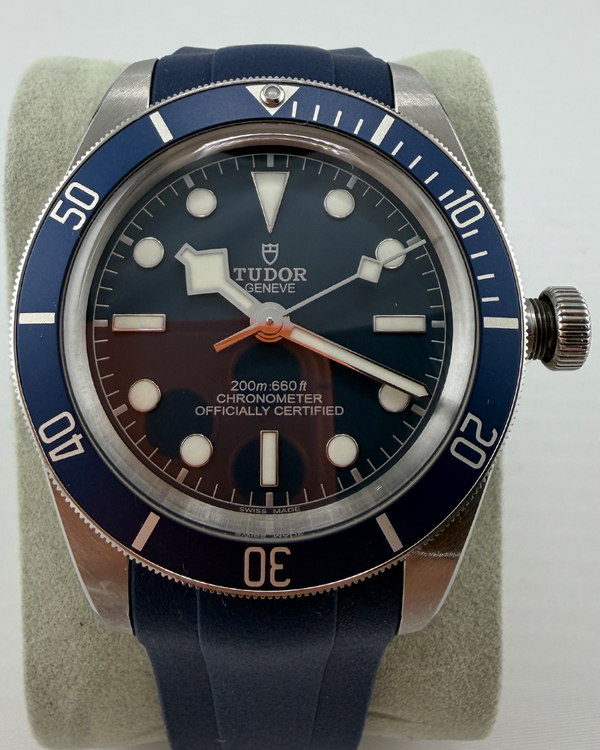 2022 Tudor Black Bay 58' 39MM Blue Dial Aftermarket Rubber Strap (79030B)