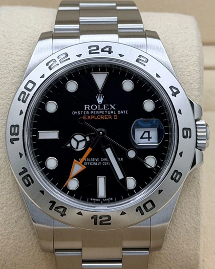 Rolex Explorer II 42MM Black Dial Oyster Bracelet (216570)
