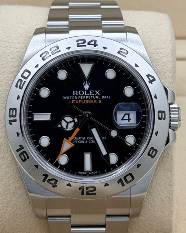 Rolex Explorer II 42MM Black Dial Oyster Bracelet (216570)