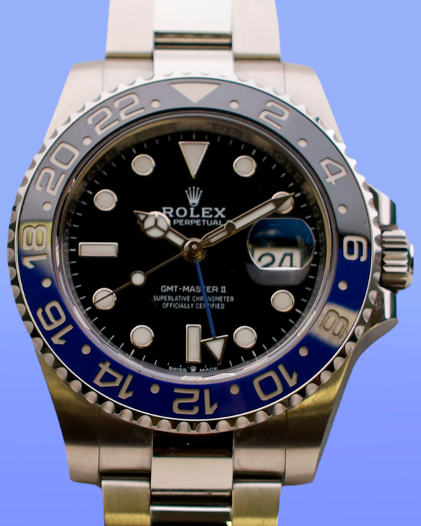 2023 Rolex GMT-Master II "Batman" 40MM Black Dial Oyster Bracelet (126710BLNR)