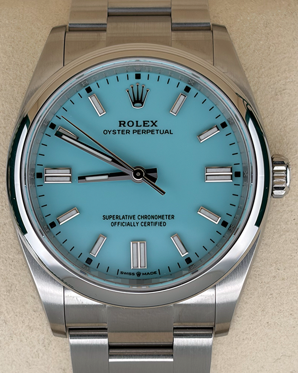 2025 Rolex Oyster Perpetual 36MM Turquoise Dial Oyster Bracelet (126000)