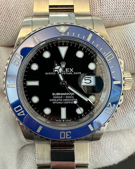 2022 Rolex Submariner Date "Cookie Monster" 41MM Black Dial White Gold Oyster Bracelet (126619LB)