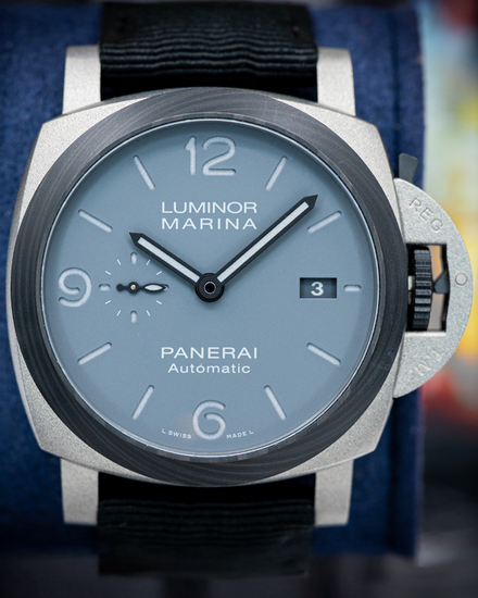 2020 Panerai Luminor Marina TuttoGrigio 44MM Grey Dial Rubber Strap (PAM01662)