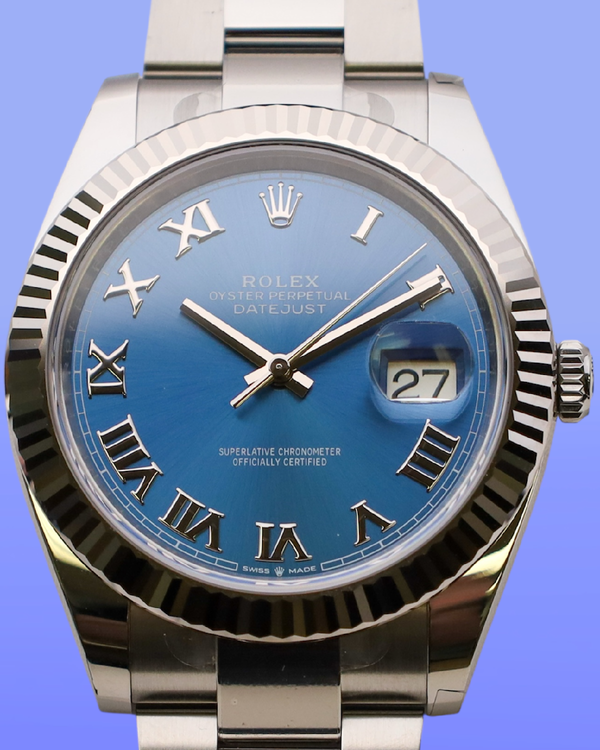 2025 Rolex Datejust 41MM Blue Dial Oyster Bracelet (126334)